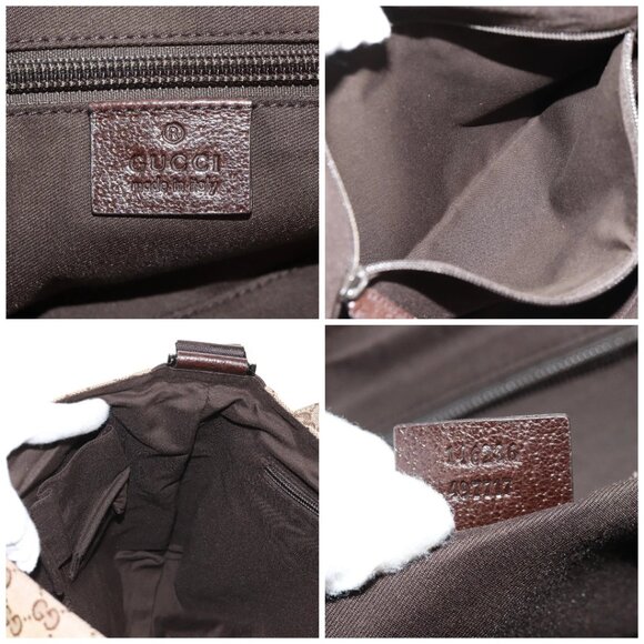 GUCCI GG Canvas Shoulder Bag Beige Silver 146236 Auth yk19669V - Picture 15 of 16